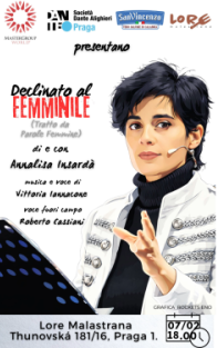 Přečtete si více ze článku DIVADELNÍ PŘEDSTAVENÍ „DECLINATO AL FEMMINILE“ 7.2.2026